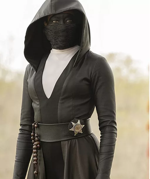 Regina King Angela Abar Watchmen Black Hooded Coat