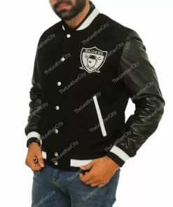 Raiders Black Varsity Jacket