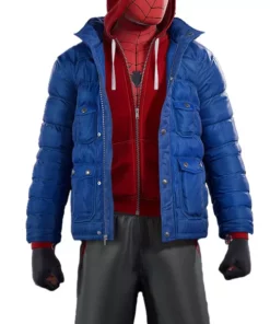 Spider-Man Miles Morales Blue Puffer Jacket